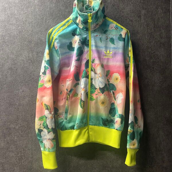 100/L adidas アディダス トラックジャケット 花柄 メンズ
