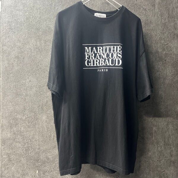 XXLサイズ MARITHE FRANCOISGIRBAUD Tシャツ ブラック ビッグシルエット