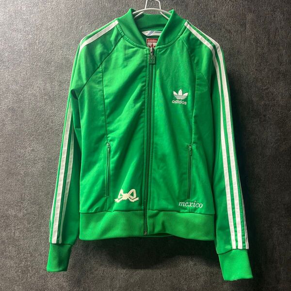 95サイズ メキシコ リボン adidas originals アディダス トラックジャケット グリーン Mexico