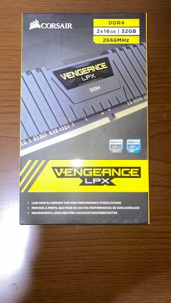 新品 未使用 未開封 コルセア DDR4 2666 デスクトップPC用 メモリ VENGEANCE 16GB×2枚 計32GB