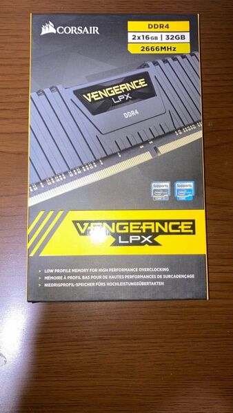 新品 未使用 未開封 コルセア DDR4 2666 デスクトップPC用 メモリ VENGEANCE 16GB×2枚 計32GB