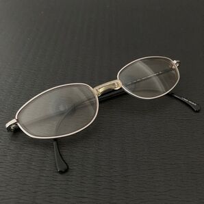 希少 alain mikli アラン ミクリ フランス製 眼鏡 2137 color1603 MATTE SILVER/BLACK
