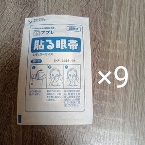 ププレ 貼る眼帯 医家向用 9枚 アイパッチ?レギュラーサイズ