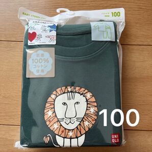 新品 ユニクロ 長袖パジャマ 100cm リサラーソン ライオン柄