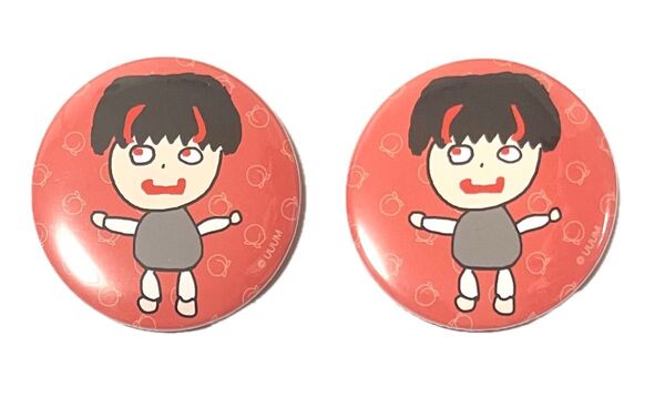 カラフルピーチ 直筆缶バッジ ゆあんくん 2個