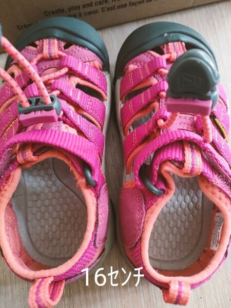 KEEN キッズ ウォーターシューズ ピンク 16センチ