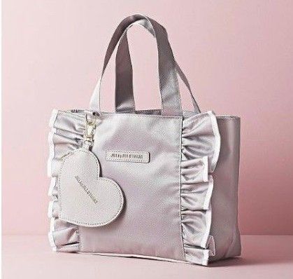 sweet6月号付録 JILL STUART ハート形チャーム付きフリルトートバッグ