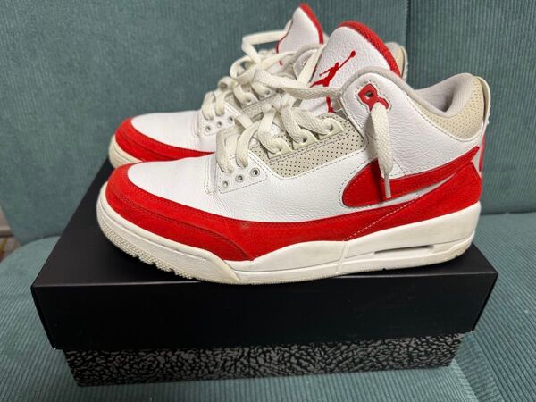 Nike Air Jordan 3 Retro Tinker White/University Red 28cm US10