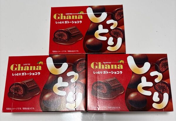 LOTTE★ロッテ Ghana しっとりガトーショコラ 3個