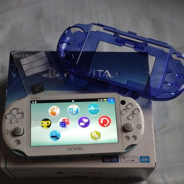 PlayStation Vita (PCH-2000シリーズ) Wi-Fiモデル ライトブルー/ホワイト PCH-2000ZA14