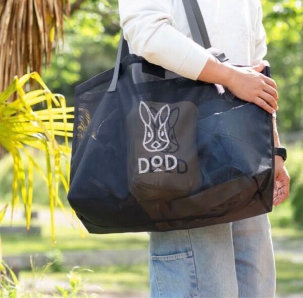 ラスト1点 DOD ロゴ メッシュトートバッグ プールバッグ エコバッグ ジムバッグ アウトドア ビーチ キャンプ 夏