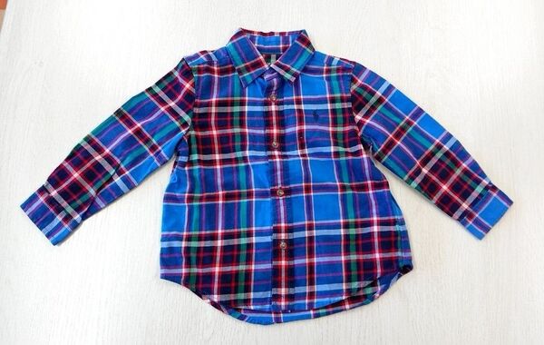 ラルフローレン Ralph Lauren チェックシャツ キッズ 90 24M18-24ヶ月85-90cm相当 ロゴキッズ 子供服