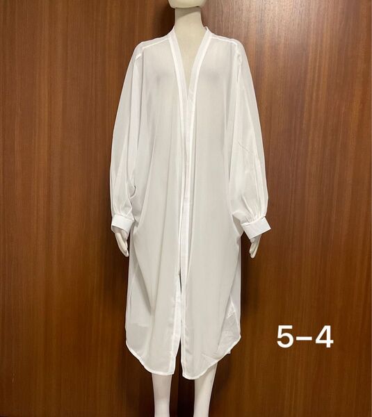 シフォン シアー ロングカーディガン 薄手 アウター UVカット 羽織り 新品