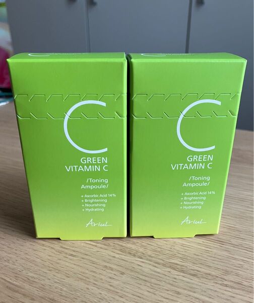 アリウル グリーンビタミンC トーニングアンプル 15ml 2個SET 韓国スキンケア 韓国コスメ ビタミンC 美容液