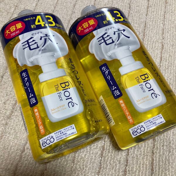 ビオレ 洗顔料 スムースクリア 毛穴汚れに 700ml 約4.3回分 つめかえ用 泡タイプ洗顔料 まとめ売り