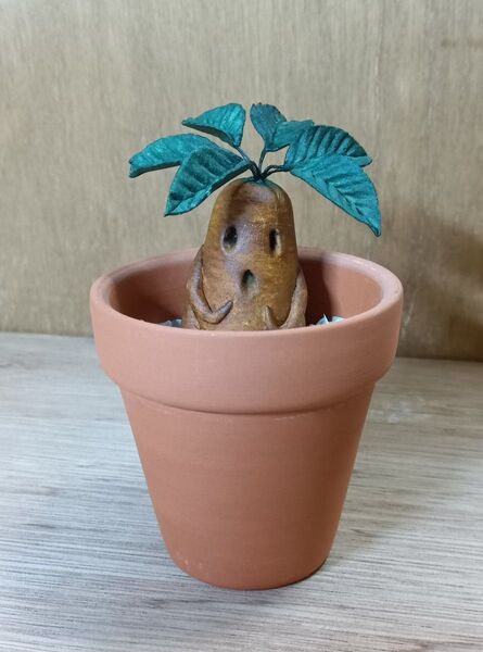 マンドラゴラのオブジェA 置物 粘土