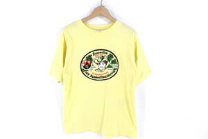 【70's】PROMDORO バンド Tシャツ M ライトイエロー 黄色 THE CHAMPION OF T-SHIRTS フロントプリント 半袖 TEE プロモドロ