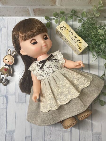 【オーダー】ソランちゃん*メルちゃん*ナチュラルワンピース396