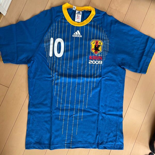 キリン 勝ちT シャツ adidas 当選品 2009 サッカー 日本代表 L
