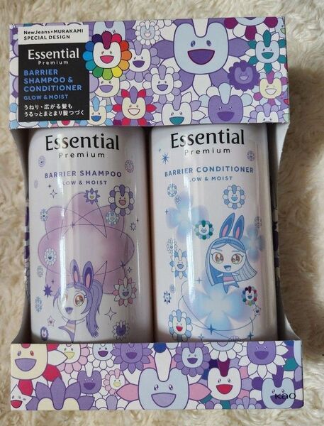 エッセンシャル プレミアム バリアグロウ&モイストポンプセット (村上隆デザイン/フローラルリュクスの香り) 各450ml