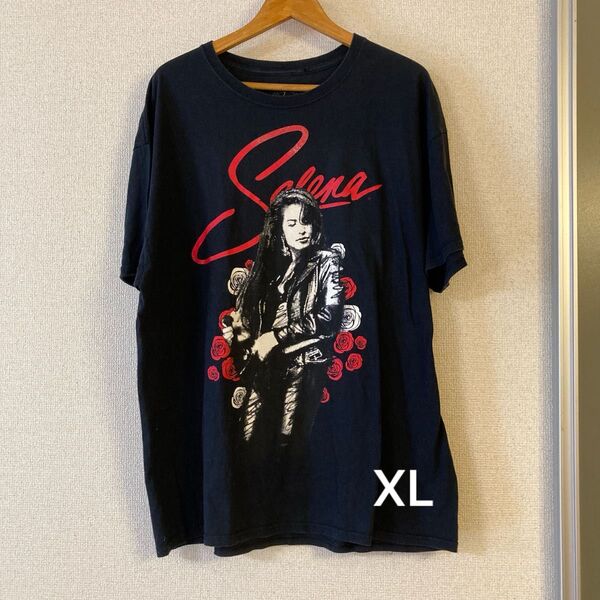 セレーナ・クインタニラ プリントTシャツ 黒 Lサイズ相当