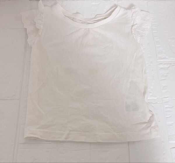 女の子 90 半袖シャツ 白 キッズ Tシャツ トップス