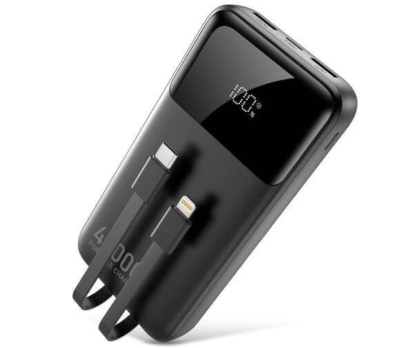 モバイルバッテリー40000mAh5台同時充電LCDディスプレイ残量表示