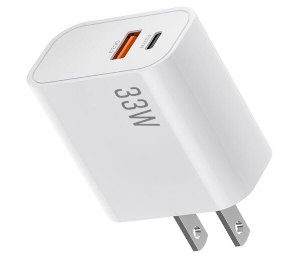 USB充電器 ACアダプタ【33 W急速充電】USB-A TYPE-CPSE認証