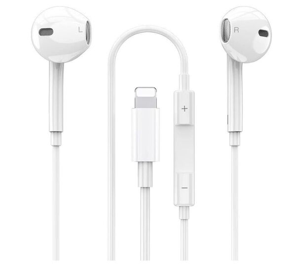 iPhone イヤホン ライトニング端子 マイクリモコン付き 有線通話可能