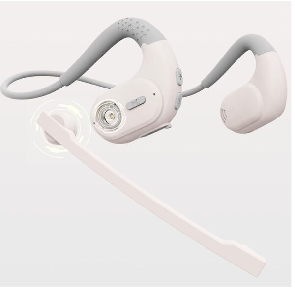 ヘッドセットBluetooth5.3type-c充電IPX5防水ホワイト&グレー