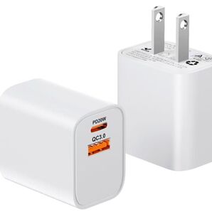 pd 充電器急速充電器 充電器20W 2ポート 急速充電 【PSE認証2個セット