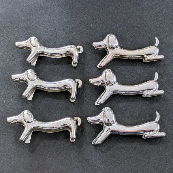 ダックスフンド 犬型 箸置き カトラリーレスト 6個セット