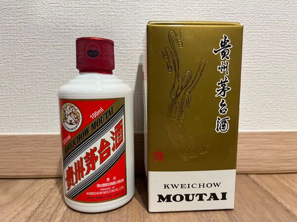 貴州茅台酒 KWEICHOW MOUTAI マオタイ酒 100mL 53% 2022 マオタイ 天女ラベル 中国酒 箱付 未開封