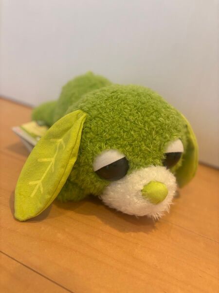 お茶犬 寝そべり L ぬいぐるみ “リョク”