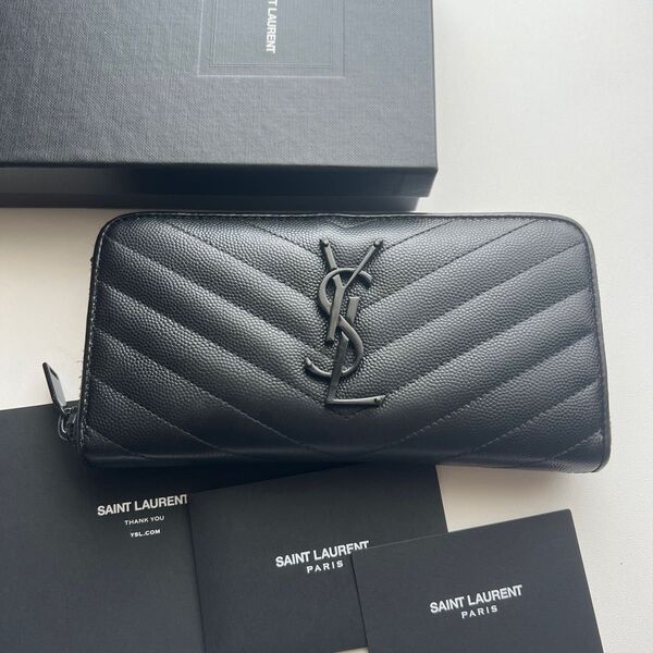247 極上美品 SAINTLAURENT イヴサンローラン 長財布