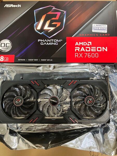 ASRock Radeon RX7600 8GB Phantom Gaming グラボ