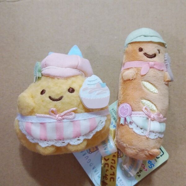 すみっコぐらし パン店長&あじふらいのしっぽ てのりぬいぐるみセット すみっコぐらし展 すみっコマルシェ 限定