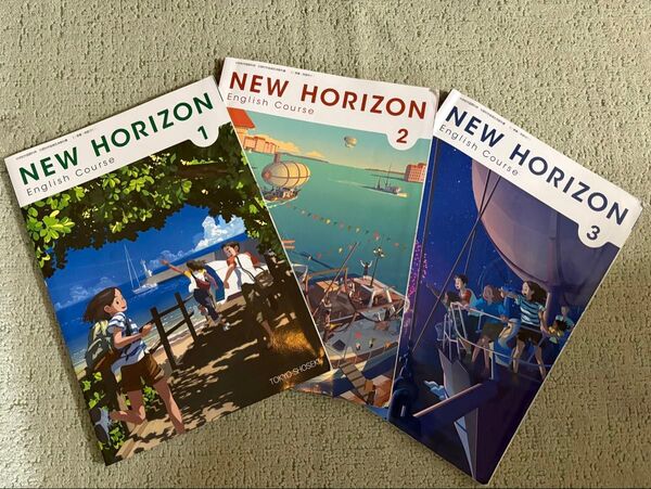 中学英語教科書 NEW HORIZON 1〜3年 3冊セット 東京書籍
