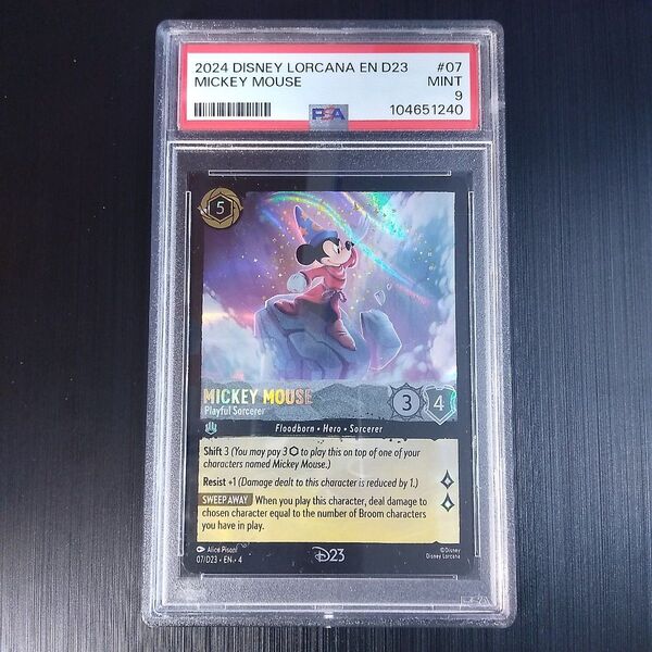 ロルカナ ディズニー D23 エクスポ ミッキーマウス PSA9(expo/プロモ/限定)