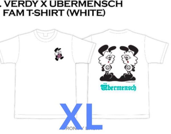 VERDY x G-DRAGON Ubermensch Tシャツ 白 XL