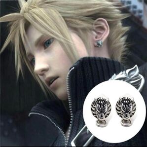 ピアス ウルフ シルバー クラウド FF7 ペア 両耳セット 人気 FFVII クラウド・ストライフ ファイナルファンタジー