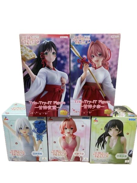 【新品未開封】甘神さんちの縁結び Trio-Try-iT Figure甘神夜重&夕奈、ルミナスタ朝姫&夕奈&夜重 合計5体セット