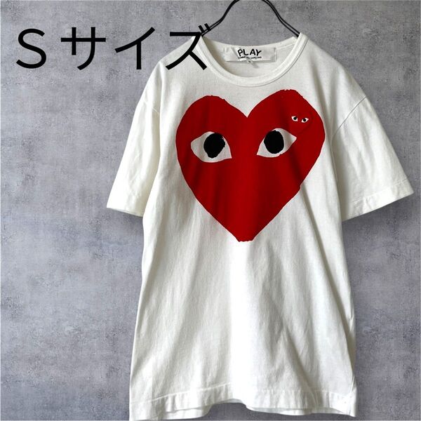 playTシャツ コムデギャルソン ハート 赤 レッド プレイコムデギャルソン