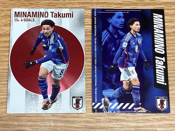 2枚セット 南野拓実 2024 JAPAN NATIONAL TEAM CARD サッカー日本代表