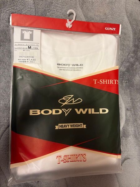 メンズ グンゼ BODY WILDインナーTシャツ ブラック M