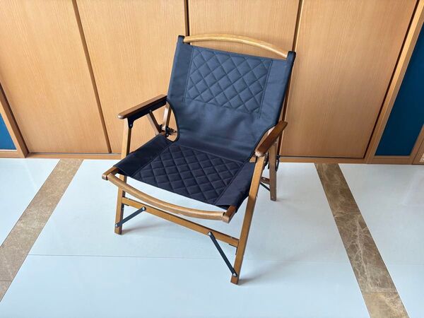 クイックキャンプ ウッドローチェア ブラック QC-WLC アウトドア折りたたみ