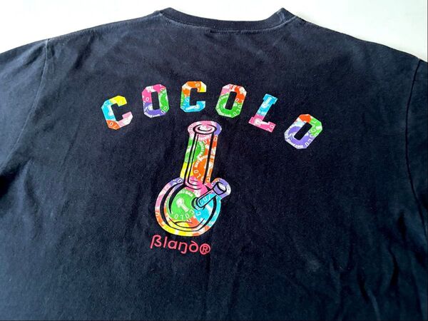 希少 ココロブランド メンズ Tシャツ XL レインボー ステッカー レア COCOLO BLAND