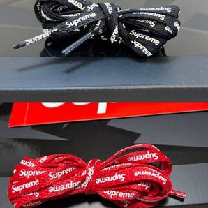 Supremeシューレース、シュプリーム靴ひも/◎新品未使用【赤・黒セット】