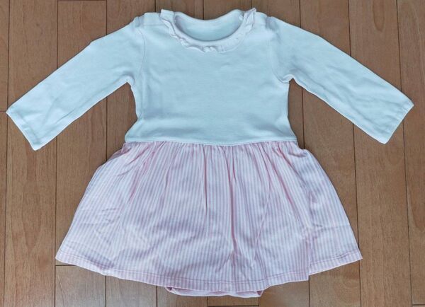 ベビーワンピース 長袖 80 ロンパース 女の子 ベビー服 子供服 キッズワンピース ユニクロ ピンク ロンパース 夏服 女児