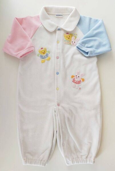 ベビー服 女の子 60 70 80 長袖 フリース カバーオール 冬 あったか ミキハウス 男の子 子供服 キッズ 2wayオール